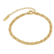 Armbånd -Papyrus- af 18k forgyldt rustfri stål. 16 +5 cm